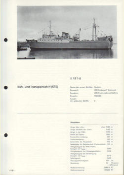 Schiistypenkatalog KTS-SAS