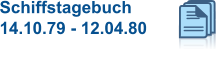 Schiffstagebuch 14.10.79 - 12.04.80